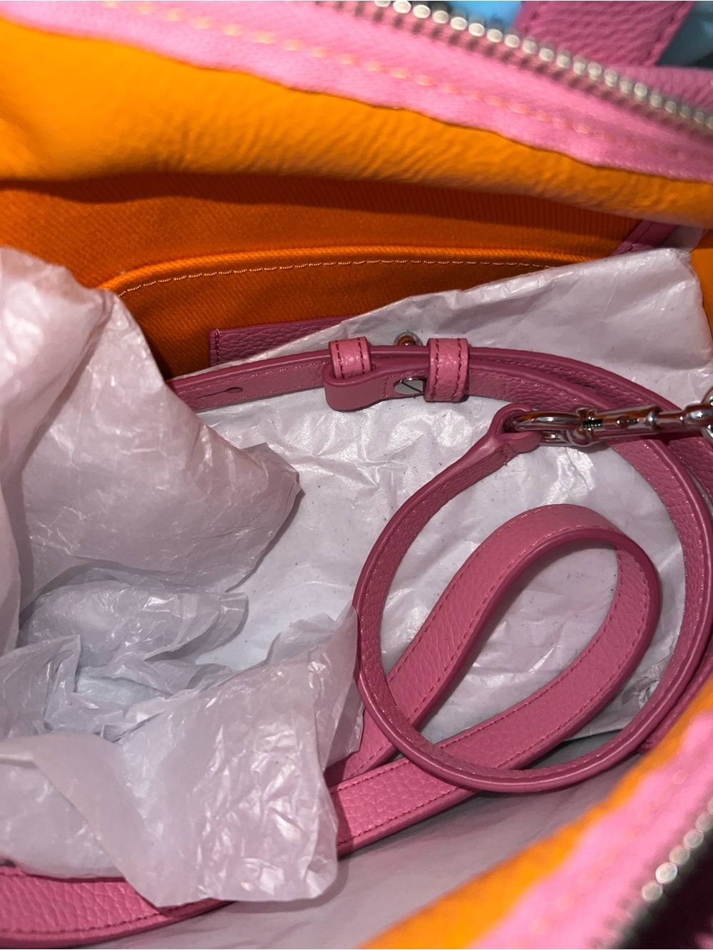 Marc Jacobs Pink The Tote Bag - Women's Leather Tote this is the medium size - Picture 5 of 5